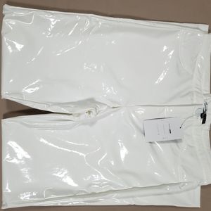 Fashionnova × Cardi B | White Faux Latex Pants NWT